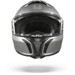 AGV Tourmodular Solid Luna Grijs Mat Systeemhelm -Motorfietsuitrusting Winkel AGV Tourmodular Solid Mplk Luna Grey Matt.01