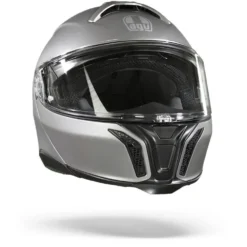 AGV Tourmodular Solid Luna Grijs Mat Systeemhelm -Motorfietsuitrusting Winkel AGV Tourmodular Solid Mplk Luna Grey Matt.35