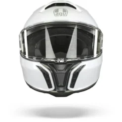 AGV Tourmodular Solid Stelvio Wit Systeemhelm -Motorfietsuitrusting Winkel AGV Tourmodular Solid Mplk Stelvio White.01