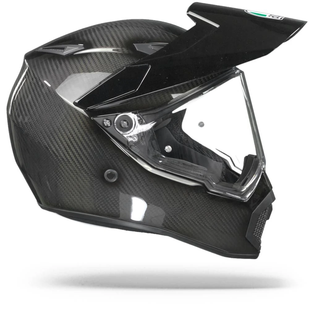 AGV AX9 Glanzend Carbon Adventure Helm 1 AGV AX9 Glanzend Carbon Adventure Helm