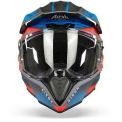 Airoh Commander Boost Rood Mat Blauw Adventure Helm