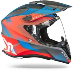 Airoh Commander Boost Rood Mat Blauw Adventure Helm -Motorfietsuitrusting Winkel Airoh Commander Boost Red Blue Matt v2.29