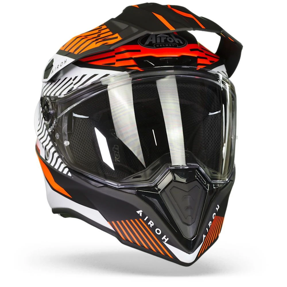 Airoh Commander Boost Mat Oranje Adventure Helm 3 Airoh Commander Boost Mat Oranje Adventure Helm - Afbeelding 3