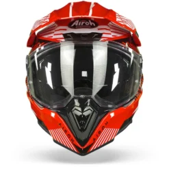 Airoh Commander Boost Rood Glanzend Adventure Helm -Motorfietsuitrusting Winkel Airoh commander boost red gloss.01