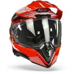 Airoh Commander Boost Rood Glanzend Adventure Helm -Motorfietsuitrusting Winkel Airoh commander boost red gloss.35