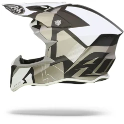 Airoh Wraap Raze Zwart Wit Crosshelm