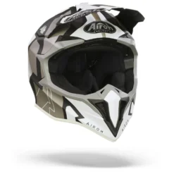 Airoh Wraap Raze Zwart Wit Crosshelm -Motorfietsuitrusting Winkel Airoh wraap raze black white.35