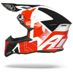 Airoh Wraap Raze Rood Wit Crosshelm -Motorfietsuitrusting Winkel Airoh wraap raze red white.11