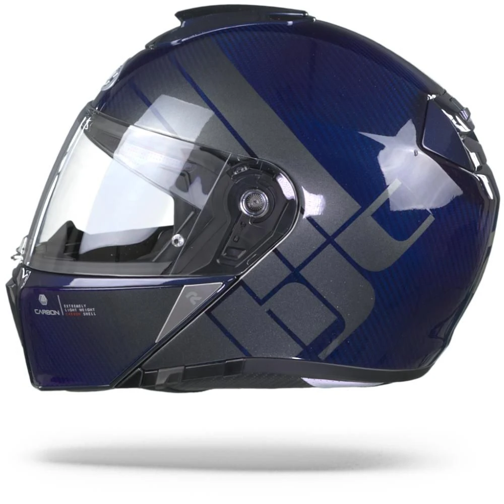 HJC RPHA 90s Carbon Balian Blauw Systeemhelm 6 HJC RPHA 90s Carbon Balian Blauw Systeemhelm - Afbeelding 6