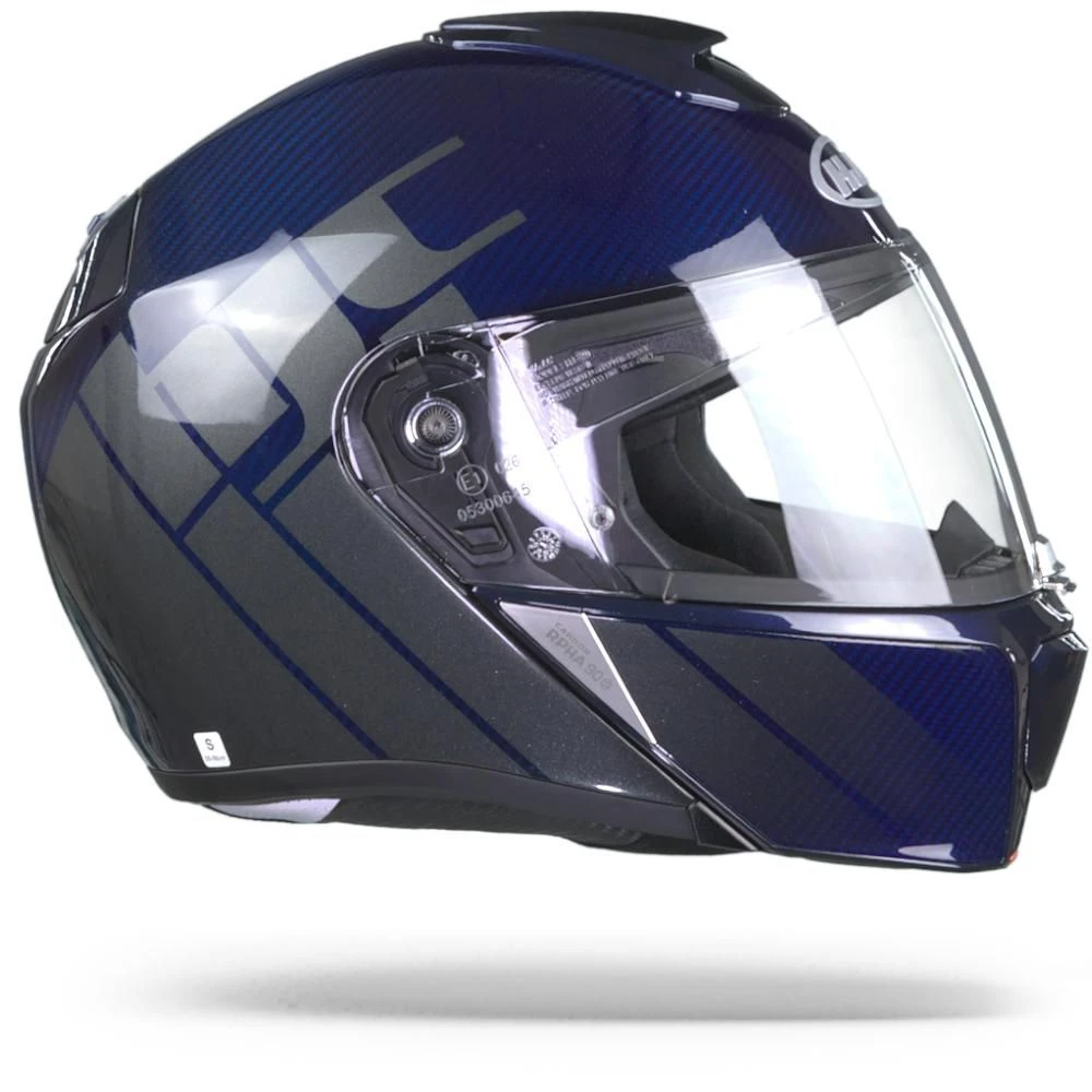 HJC RPHA 90s Carbon Balian Blauw Systeemhelm 3 HJC RPHA 90s Carbon Balian Blauw Systeemhelm - Afbeelding 3