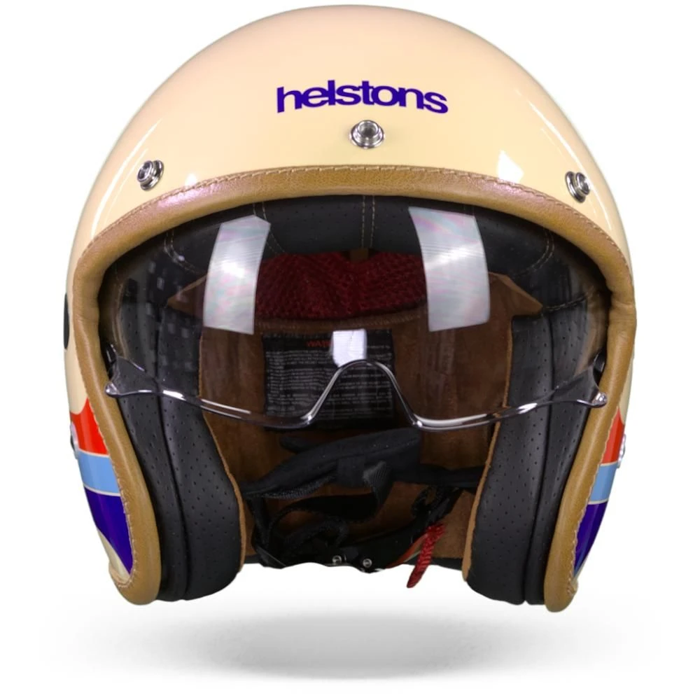 Helstons Mora Carbon Fiber Beige Jethelm 5 Helstons Mora Carbon Fiber Beige Jethelm - Afbeelding 5