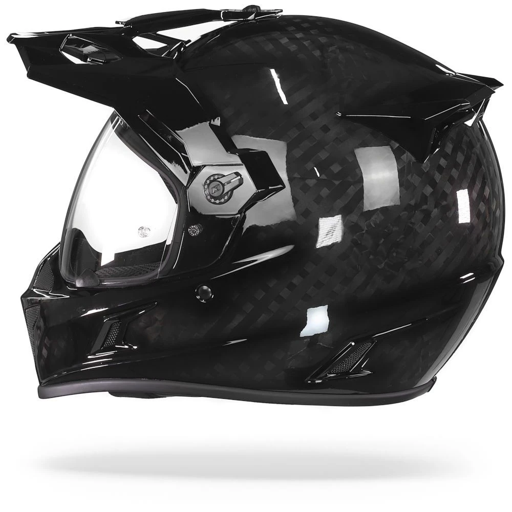Klim Krios Glanzend Karbon Zwart Adventure Helm 4 Klim Krios Glanzend Karbon Zwart Adventure Helm - Afbeelding 4