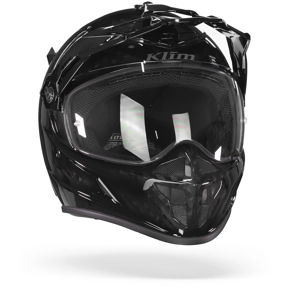 Klim Krios Glanzend Karbon Zwart Adventure Helm 3 Klim Krios Glanzend Karbon Zwart Adventure Helm - Afbeelding 3