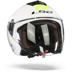 LS2 OF573 Twister II Luna Wit Zilver Jethelm -Motorfietsuitrusting Winkel Ls of 573 twister II luna white silver.35