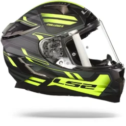 LS2 FF327 Challenger Spin M.Cobalt H-V Geel Integraalhelm