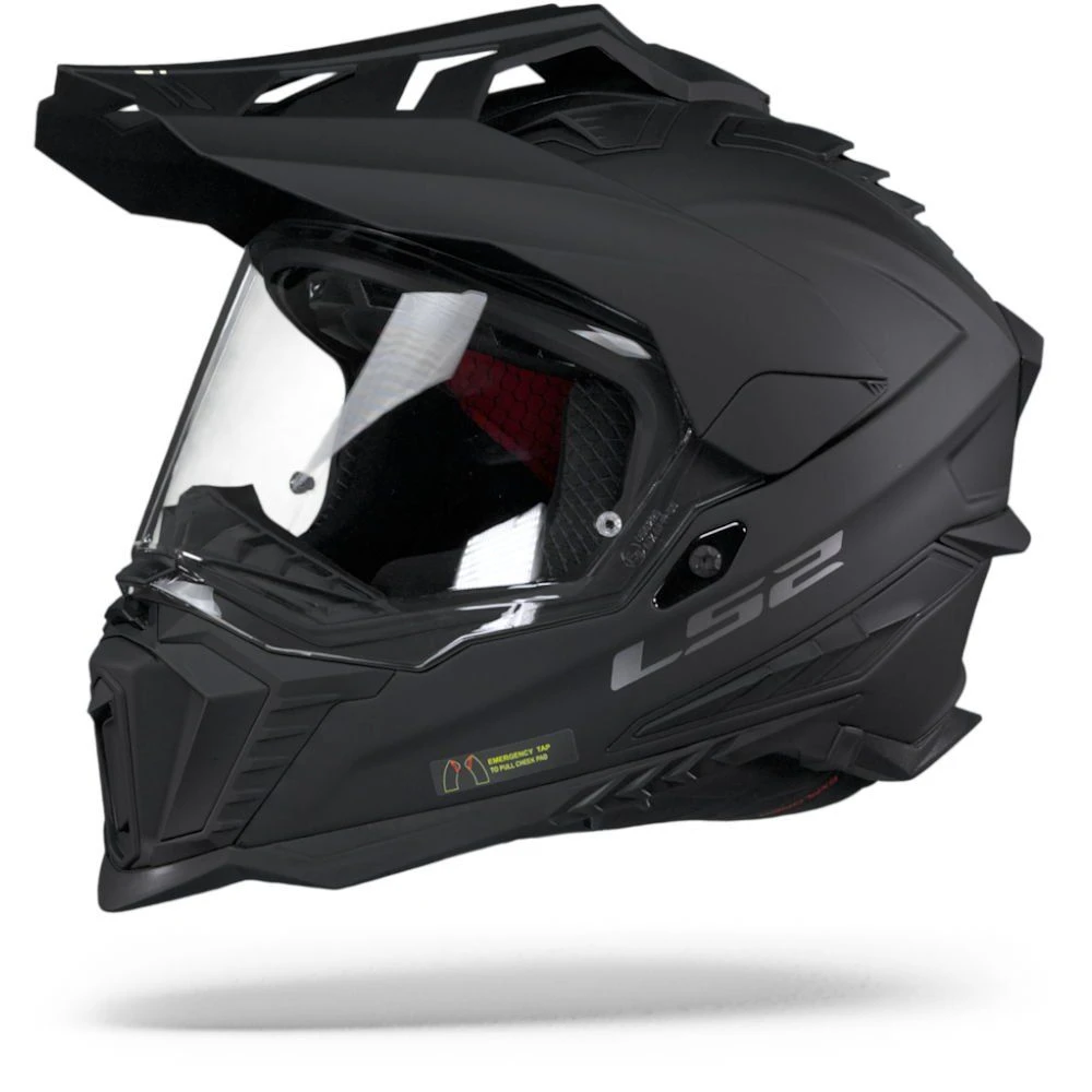 LS2 MX701 Explorer Solid Mat Zwart Adventure Helm 5 LS2 MX701 Explorer Solid Mat Zwart Adventure Helm - Afbeelding 5