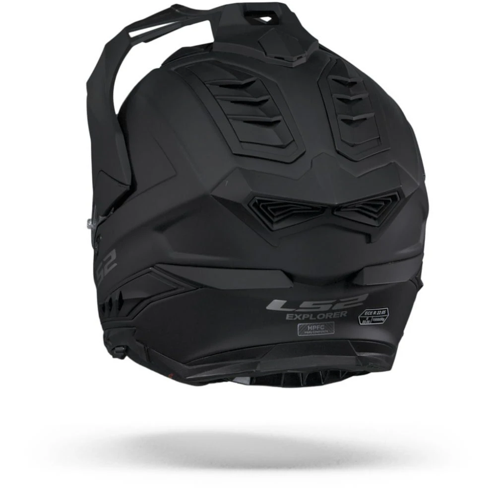 LS2 MX701 Explorer Solid Mat Zwart Adventure Helm 3 LS2 MX701 Explorer Solid Mat Zwart Adventure Helm - Afbeelding 3
