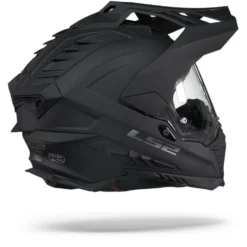 LS2 MX701 Explorer Solid Mat Zwart Adventure Helm