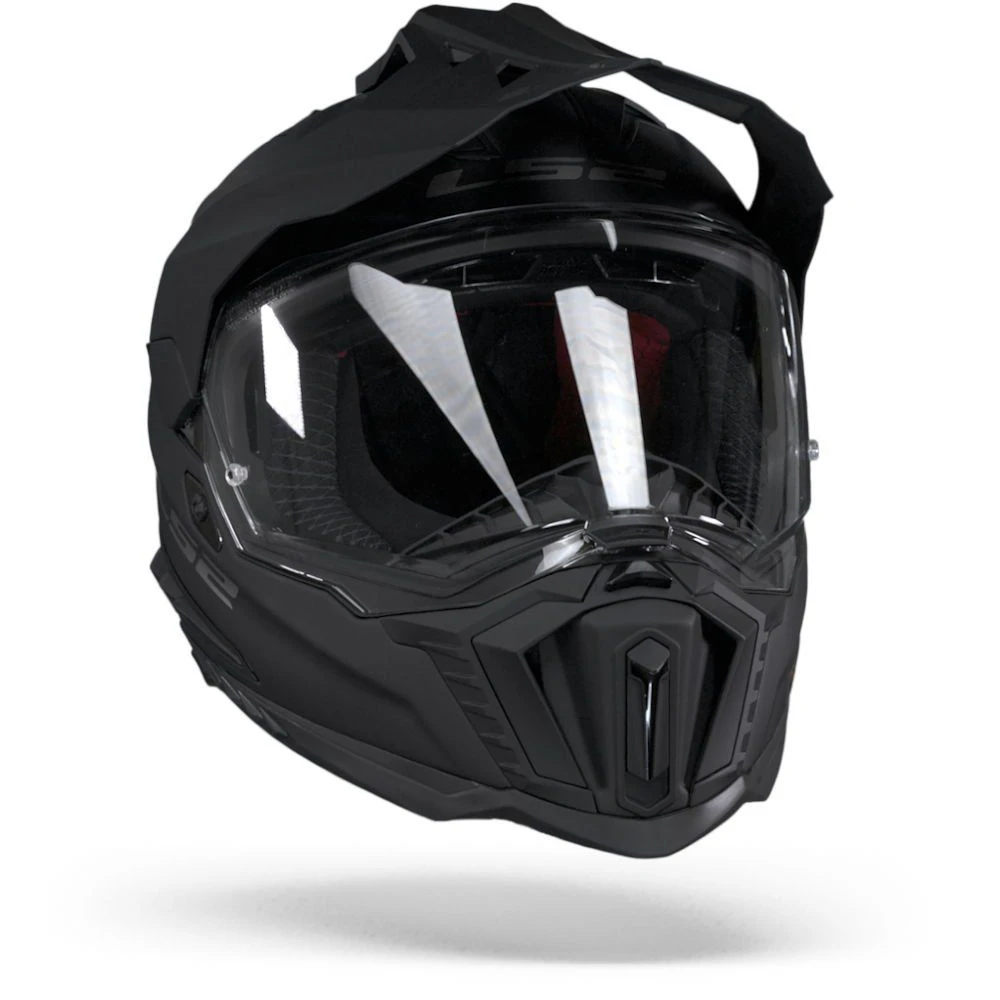 LS2 MX701 Explorer Solid Mat Zwart Adventure Helm 2 LS2 MX701 Explorer Solid Mat Zwart Adventure Helm - Afbeelding 2