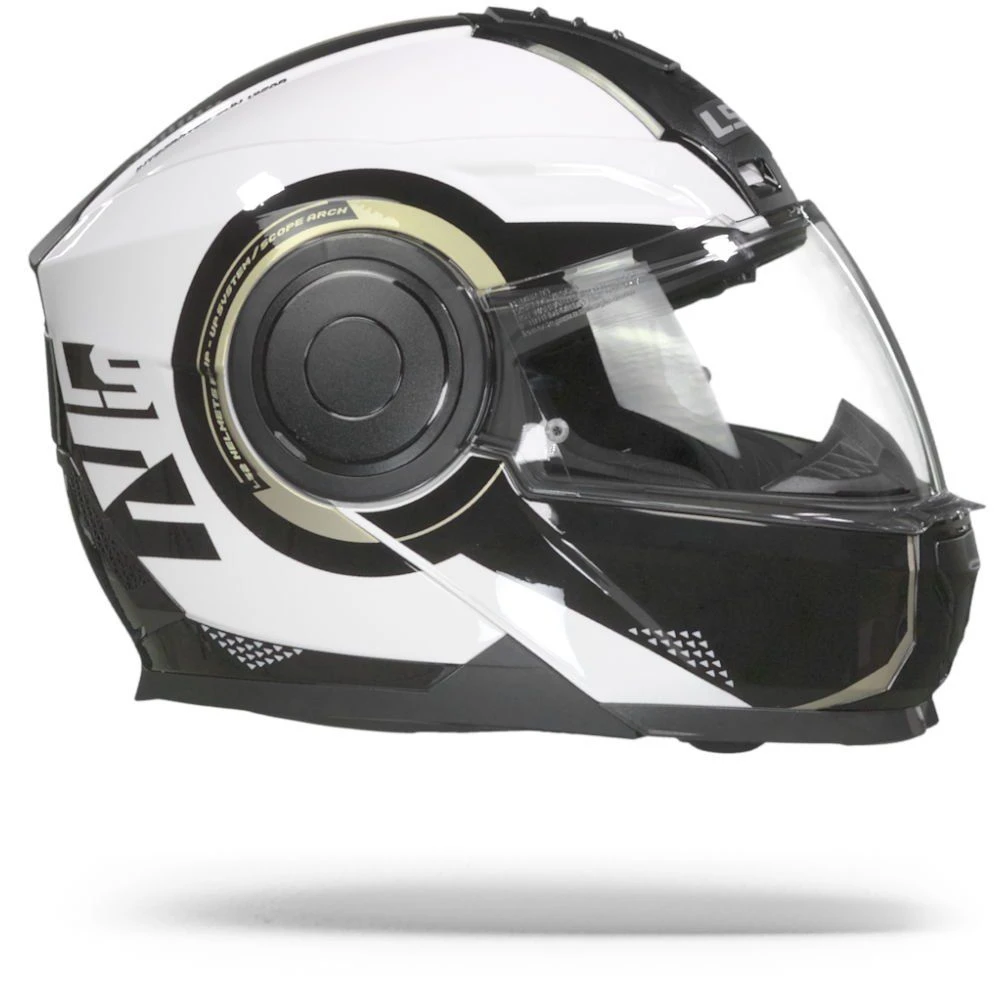 LS2 FF902 Scope Arch Glans Wit Titanium Systeemhelm 2 LS2 FF902 Scope Arch Glans Wit Titanium Systeemhelm - Afbeelding 2