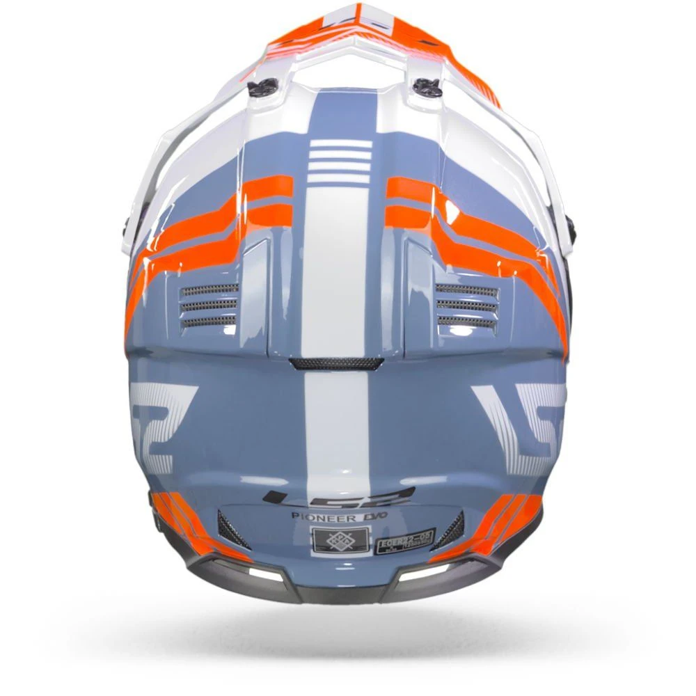 LS2 MX436 Pioneer Evo Evolve Wit Kobalt Adventure Helm 4 LS2 MX436 Pioneer Evo Evolve Wit Kobalt Adventure Helm - Afbeelding 4