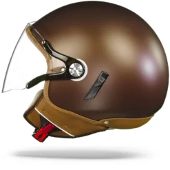 Nexx SX.60 Jazzy Brown Choc Mat Jethelm -Motorfietsuitrusting Winkel Nexx Sx60 Jazzy Brown Choc Mt.11