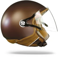Nexx SX.60 Jazzy Brown Choc Mat Jethelm -Motorfietsuitrusting Winkel Nexx Sx60 Jazzy Brown Choc Mt.29