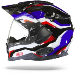 Nexx X.Wed2 Columbus Blauw Rood Zwart Adventure Helm