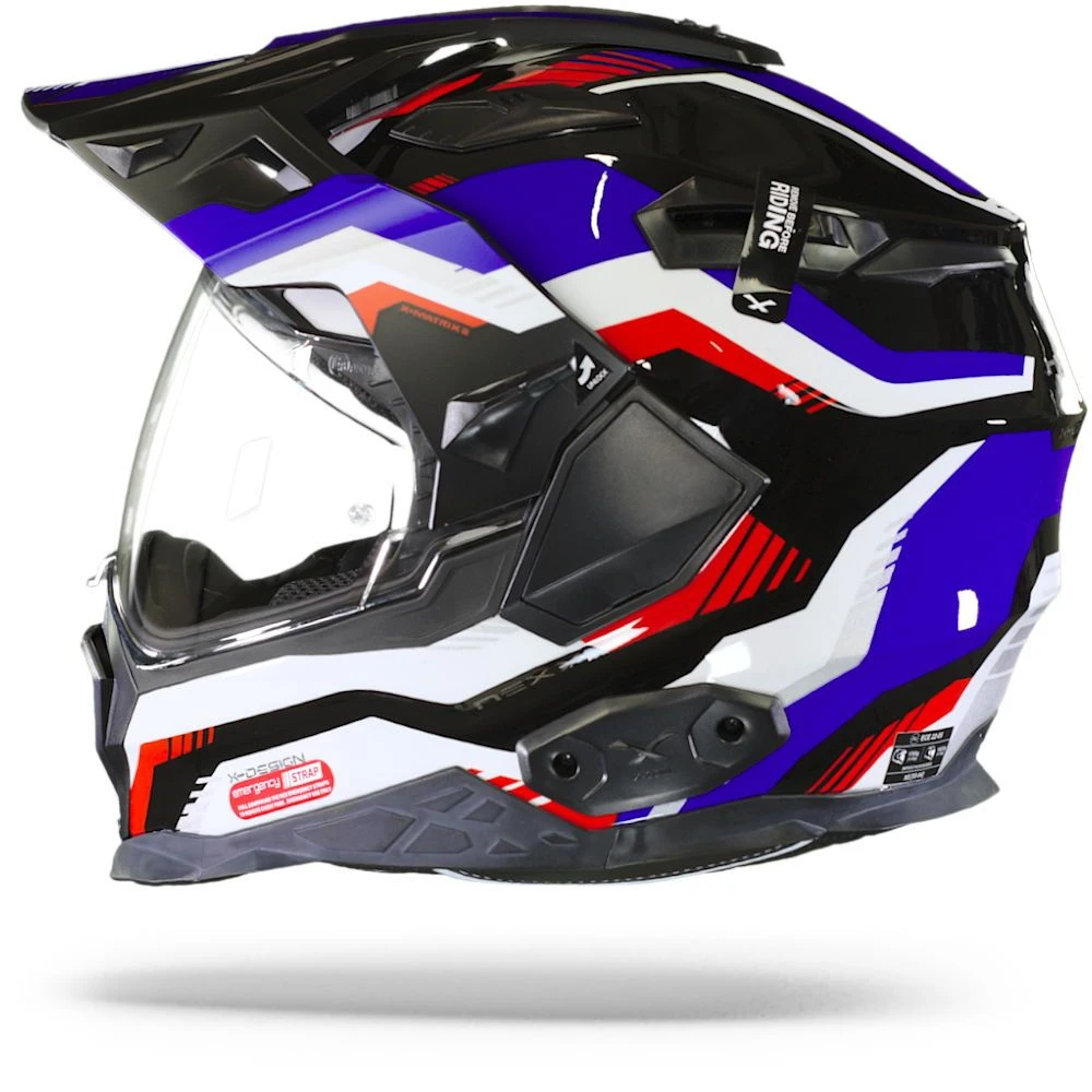 Nexx X.Wed2 Columbus Blauw Rood Zwart Adventure Helm 1 Nexx X.Wed2 Columbus Blauw Rood Zwart Adventure Helm