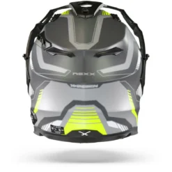 Nexx X.WED2 Columbus Grijs Neon Mat Adventure Helm -Motorfietsuitrusting Winkel Nexx x wed 2 columbus grey neon mt.19