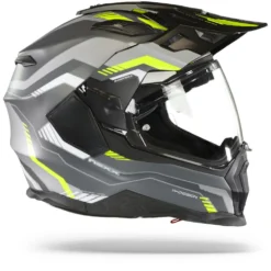 Nexx X.WED2 Columbus Grijs Neon Mat Adventure Helm -Motorfietsuitrusting Winkel Nexx x wed 2 columbus grey neon mt.29