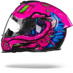 Nexx SX.100R Abisal Roze Blauw Integraalhelm 8 Nexx SX.100R Abisal Roze Blauw Integraalhelm -Motorfietsuitrusting Winkel NexxSX.100RAbisalPinkBlue.11