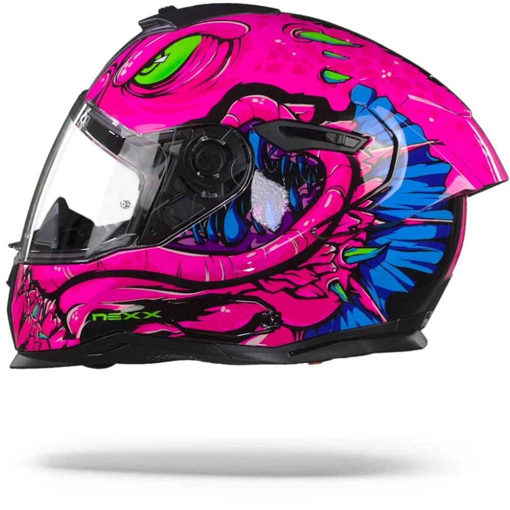Nexx SX.100R Abisal Roze Blauw Integraalhelm 3 Nexx SX.100R Abisal Roze Blauw Integraalhelm - Afbeelding 3