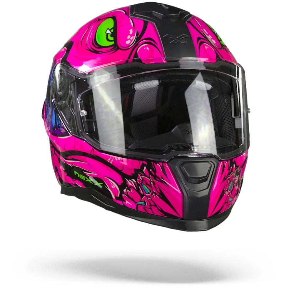Nexx SX.100R Abisal Roze Blauw Integraalhelm 2 Nexx SX.100R Abisal Roze Blauw Integraalhelm - Afbeelding 2