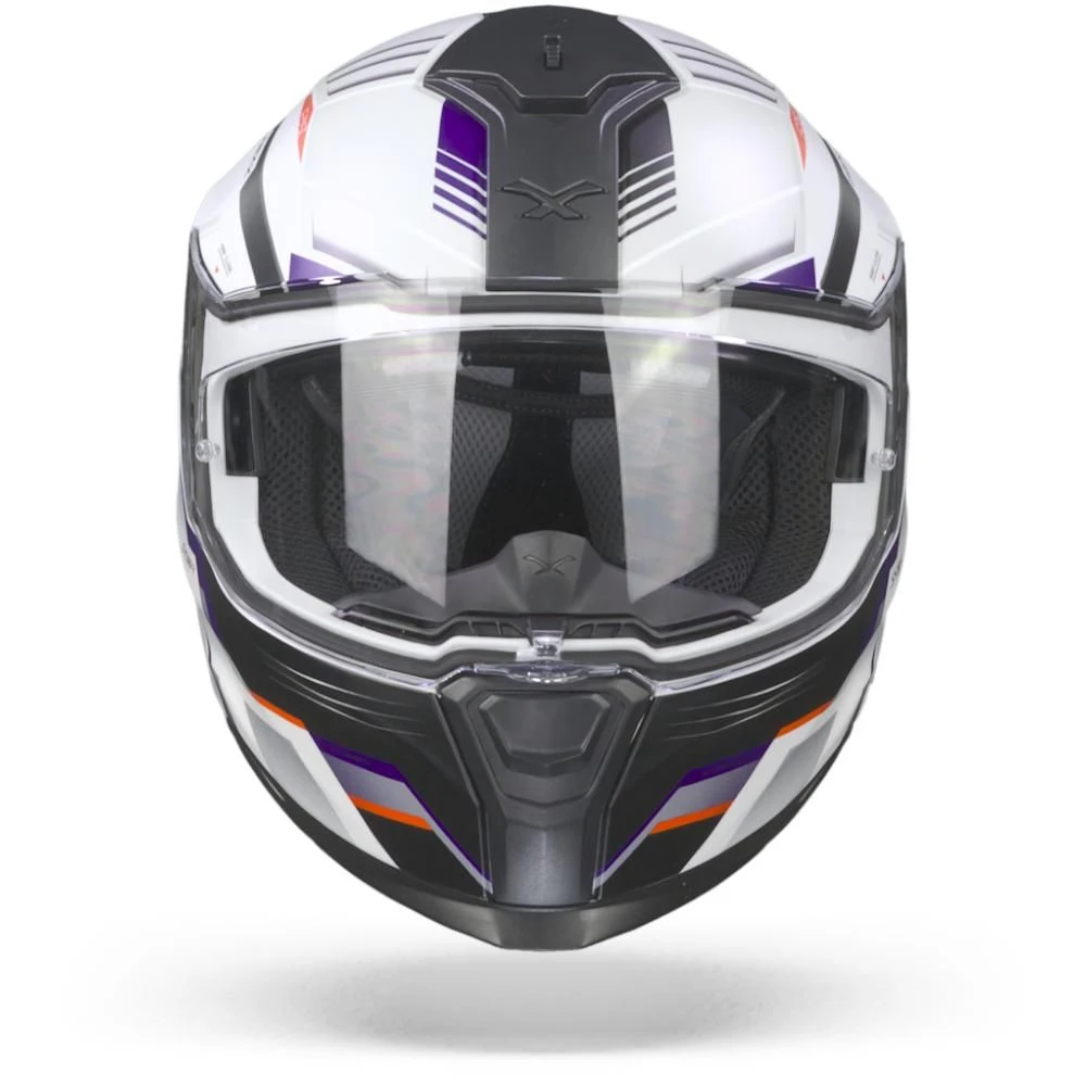 Nexx SX.100R Gridline Wit Blauw Mat Integraalhelm 1 Nexx SX.100R Gridline Wit Blauw Mat Integraalhelm