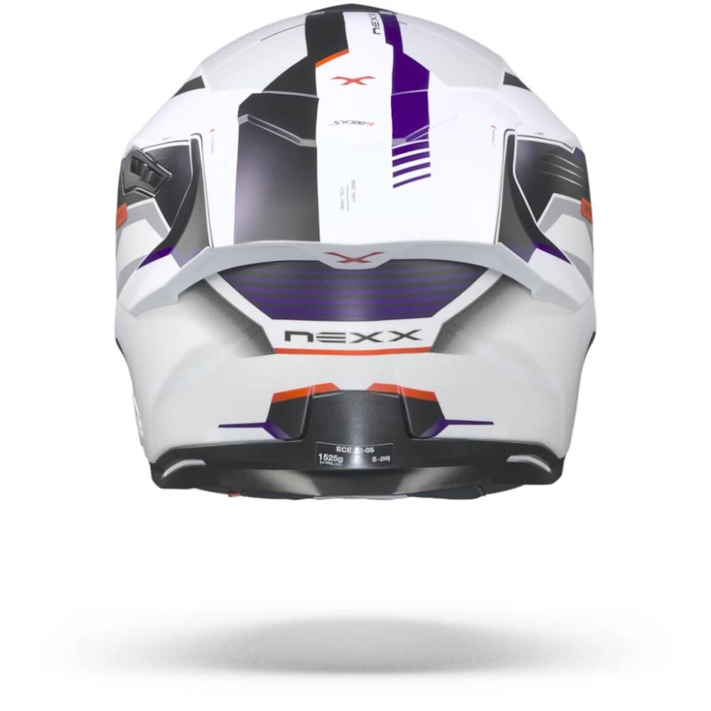 Nexx SX.100R Gridline Wit Blauw Mat Integraalhelm 3 Nexx SX.100R Gridline Wit Blauw Mat Integraalhelm - Afbeelding 3
