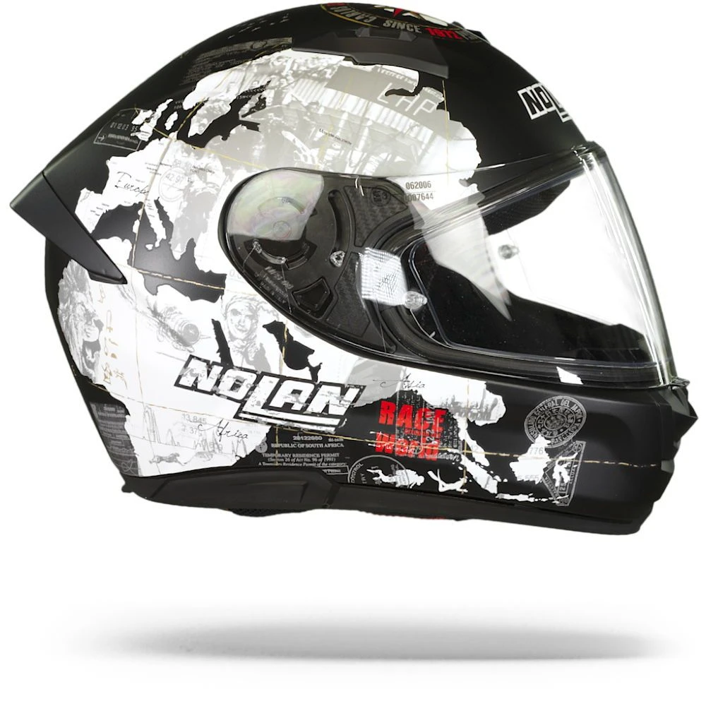 Nolan N60-6 Gemini Replica 49 C. Checa Mat Zwart Integraalhelm 2 Nolan N60-6 Gemini Replica 49 C. Checa Mat Zwart Integraalhelm - Afbeelding 2