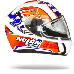 Nolan N60-6 Gemini Replica 50 C. Stoner Metal Wit Integraalhelm 8 Nolan N60-6 Gemini Replica 50 C. Stoner Metal Wit Integraalhelm -Motorfietsuitrusting Winkel Nolan n60 6 gemini replica 50.29