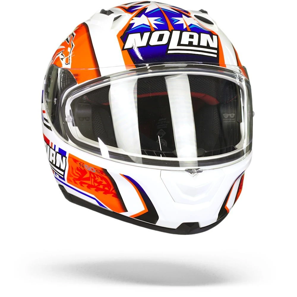 Nolan N60-6 Gemini Replica 50 C. Stoner Metal Wit Integraalhelm 1 Nolan N60-6 Gemini Replica 50 C. Stoner Metal Wit Integraalhelm