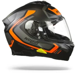 Nolan N80-8 Ally N-Com 41 Mat Zwart Oranje Integraalhelm