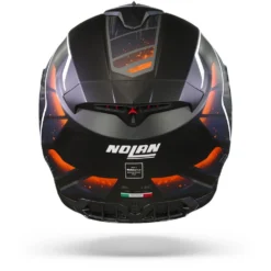 Nolan N80-8 Thunderbolt N-Com 030 Mat Zwart Blauw Oranje Integraalhelm -Motorfietsuitrusting Winkel Nolan n80 8 thunderbolt n com 30.19