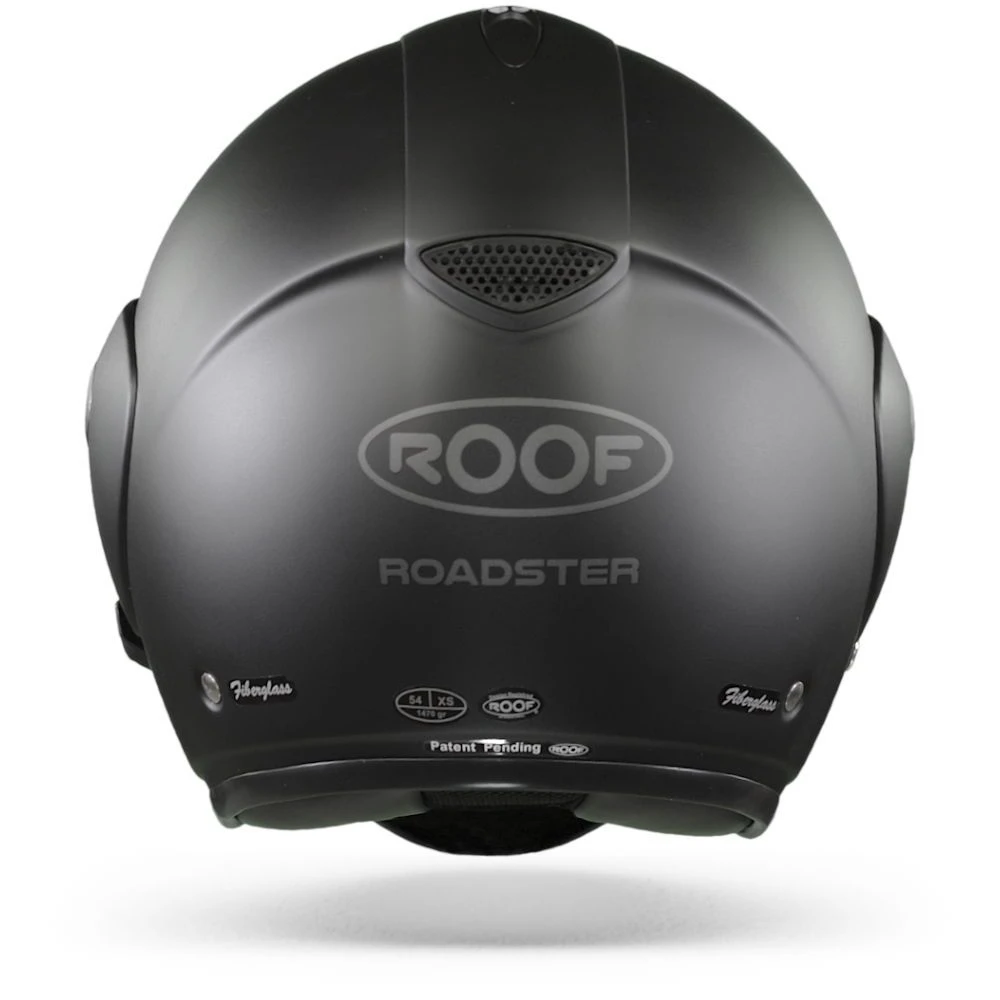 ROOF Roadster Iron Mat Zwart Zilver Jethelm 1 ROOF Roadster Iron Mat Zwart Zilver Jethelm