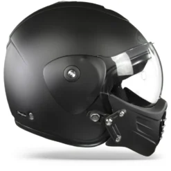 ROOF Roadster Iron Mat Zwart Zilver Jethelm 10 ROOF Roadster Iron Mat Zwart Zilver Jethelm -Motorfietsuitrusting Winkel Roof roadster iron mat black silver.29