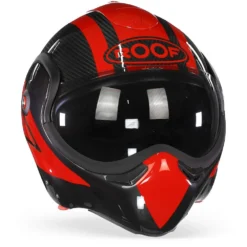 ROOF BoXXer Carbon Dart Rood Systeemhelm -Motorfietsuitrusting Winkel Roof boXXer carbon dart red.35