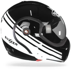 ROOF BoXXer Sting Zwart Wit Systeemhelm -Motorfietsuitrusting Winkel Roof boXXer sting black white.29