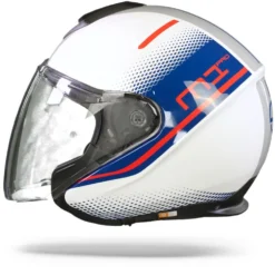 Schuberth M1 Pro Mercury Wit Blauw Jethelm 10 Schuberth M1 Pro Mercury Wit Blauw Jethelm -Motorfietsuitrusting Winkel Schuberth m1 pro murcury white blue.11