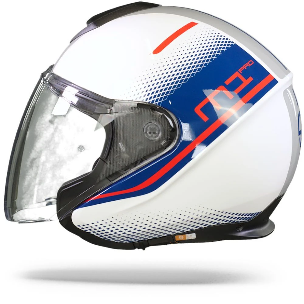 Schuberth M1 Pro Mercury Wit Blauw Jethelm 5 Schuberth M1 Pro Mercury Wit Blauw Jethelm - Afbeelding 5