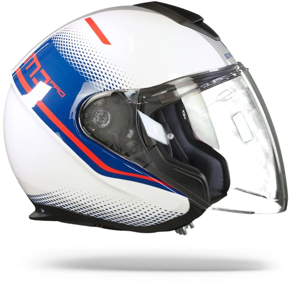 Schuberth M1 Pro Mercury Wit Blauw Jethelm 1 Schuberth M1 Pro Mercury Wit Blauw Jethelm