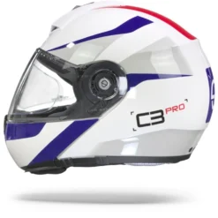 Schuberth C3 Pro Sestante Wit Blauw Systeemhelm -Motorfietsuitrusting Winkel Schuberthc3prosestantewhitebluered.11