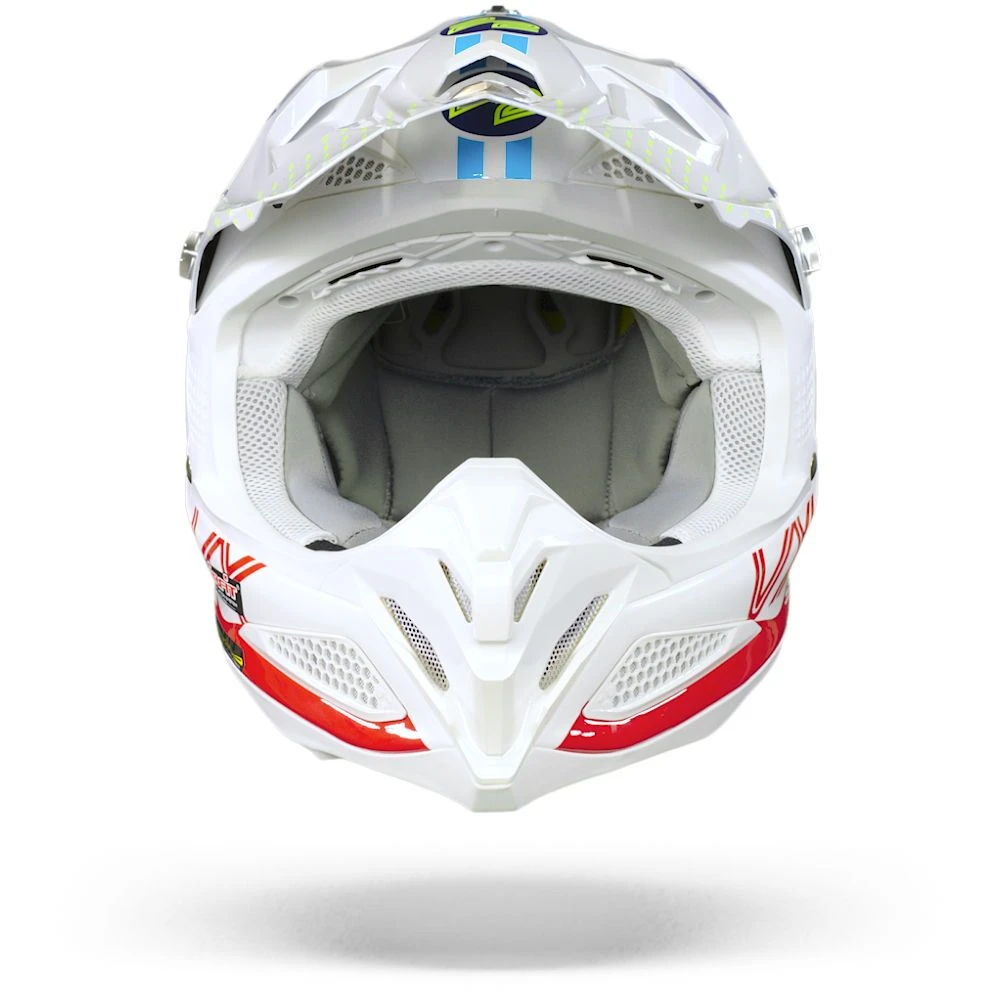 Scorpion VX-22 Air Ares Wit-Blauw-Rood Crosshelm 5 Scorpion VX-22 Air Ares Wit-Blauw-Rood Crosshelm - Afbeelding 5